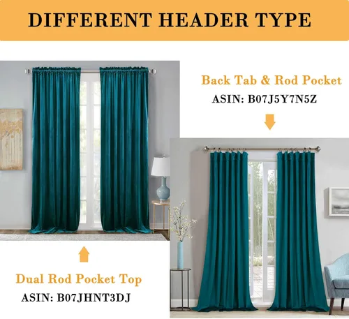 Vista 7 de StangH Cortinas de terciopelo de 96 pulgadas, cortinas opacas para sala de estar, paneles de cortinas resistentes con ojales en la parte superior