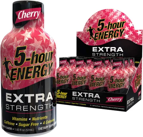 5-hour ENERGY Shot, Cereza extra fuerte, 1.93 onzas, 12 unidades