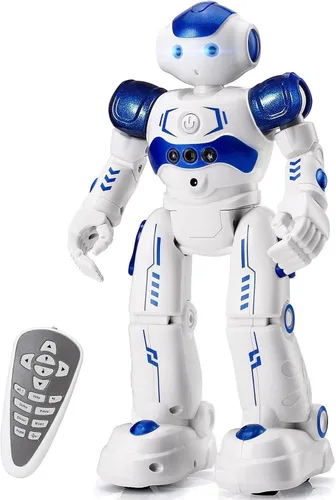 KingsDragon - Robot RC, juguetes para niños, gestos y detección programable, robot inteligente a control remoto para niños de 3 a 8 años, regalo de