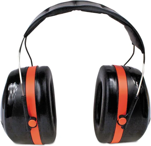 Vista 6 de 3M H10A Peltor Optime 105 - Orejeras de alto rendimiento, color negro y rojo, un par