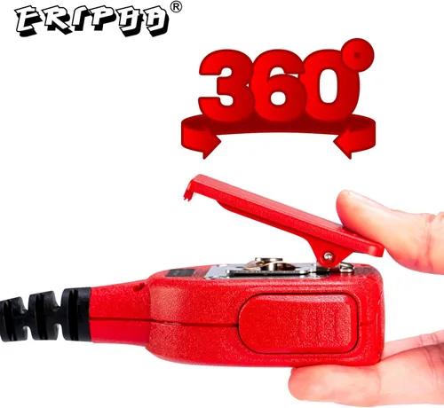 Vista 7 de Altavoz Micrófono Hombro Impermeable IP56 Compatible con Motorola SP200D CLS 1110 Radio bidireccional con conector de 0.138 in (1 ud.)