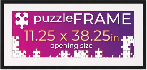 Vista 65 de Poster Palooza Kit de marco de rompecabezas de 26.5 x 38.5 pulgadas, incluye hojas de pegamento para rompecabezas, marco de rompecabezas de madera