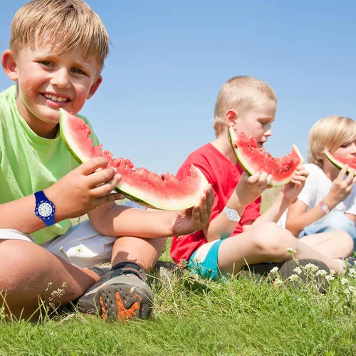 Vista 4 de Reloj analógico para niños, resistente al agua, para enseñar el tiempo, para niños y niñas, correa suave para aprender