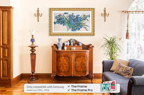 Vista 2 de Marco de TV Deco Premiere Dorado Ornamentado de 55" - Compatible SOLO con Televisores Samsung The Frame