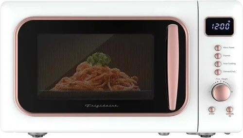 Vista 12 de FRIGIDAIRE EMW788RETRO - Microondas retro de 0.7 pies cúbicos, oro rosa