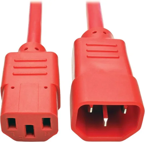 Vista 8 de TRIPP LITE P005-003 Cable de extensión de alimentación resistente 15A 14AWG C14 a C13, 3 pies, color negro