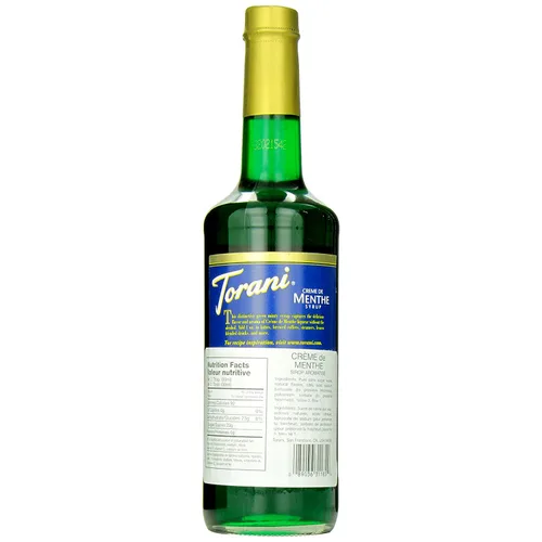 Vista 5 de Torani Creme De Menthe Jarabe 25.4 fl oz