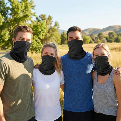 Vista 7 de 4 Pack Neck Gaiter Cooling Breathable Face Mask Summer UV Protection Bandana Gator Scarf for Men Women