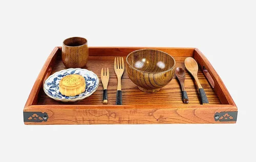 Vista 6 de JapanBargain Houseware – de madera, 4 pulgadas, Mahogany