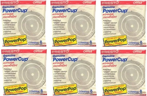 Presto 09964 Microwave Power Pop Powercup - Taza concentradora de palomitas de maíz, paquete de 48