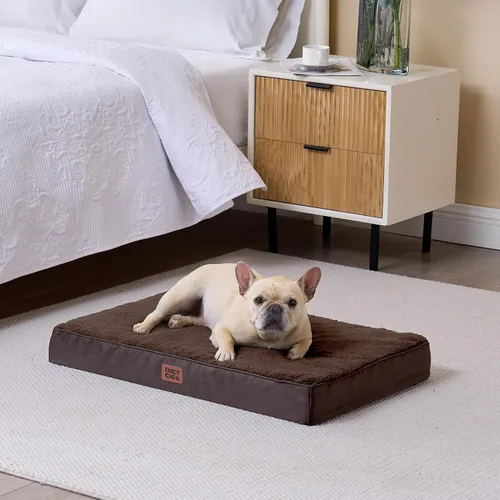 Vista 9 de EHEYCIGA Camas ortopédicas XL para perros extra grandes con funda extraíble lavable, marrón, 44 x 32 pulgadas