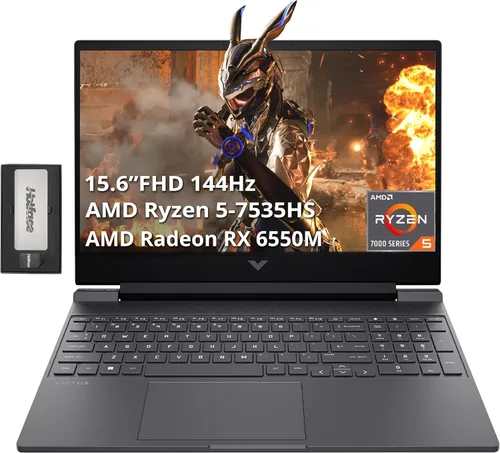 Vista 9 de HP Victus 16 - Laptop para juegos, NVIDIA GeForce RTX 3050, Intel Core i5-11260H de 11ª generación, 8 GB de RAM, SSD de 512 GB, pantalla IPS Full HD
