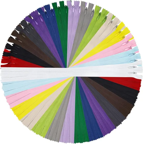 Vista 10 de DOITEM - 15 cremalleras invisibles de nailon multicolor para coser y manualidades, 15