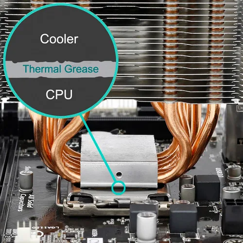 Vista 9 de G106 - Pasta térmica de oro de 0.71 oz, compuesto de grasa térmica, pasta disipadora de calor para enfriadores de CPU, procesador GPU, PS4 PS5