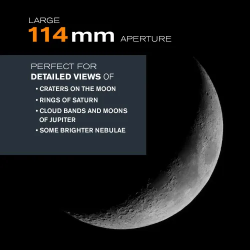 Vista 8 de Celestron 21062 AstroMaster Telescopio refractor 70 EQ