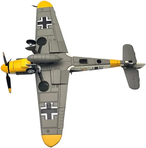 Vista 7 de 1/72 Escala WWII Alemán Messerschmitt BF109 Metal Fighter Modelo Militar Modelo Diecast Plane Modelo Regalo Ornamento Colección