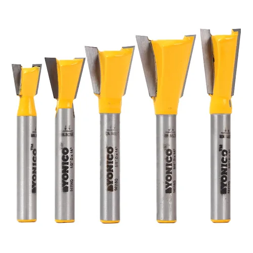 Vista 23 de Yonico Broca de enrutador de cola de milano 1/4 de pulgada y vástago de 1/4 de pulgada 14806q