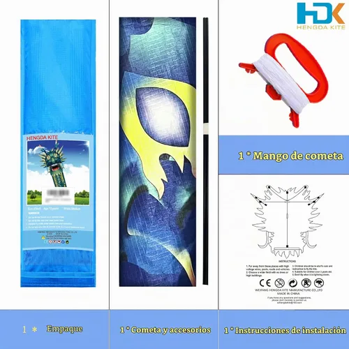 Vista 2 de HENGDA KITE Legendary Dragon Kite,for Kids and Adults,(35x157) in