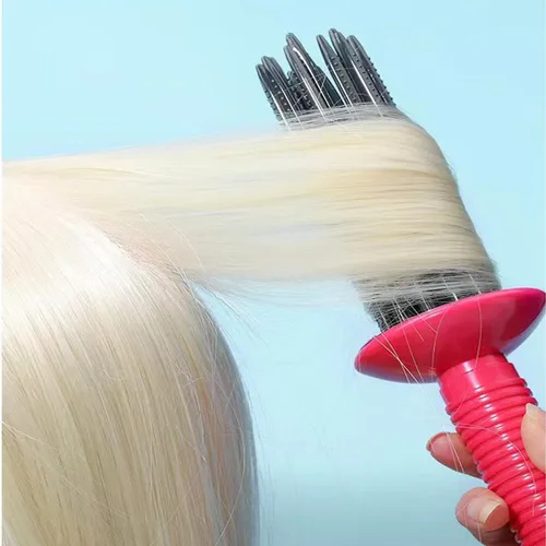 Vista 6 de YF-ANEN Peine de volumen de aire para cabello rizado - Rollo esponjoso para rizar, estilizador