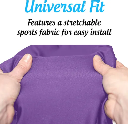 Vista 5 de Top Glides Playful Purple - Fundas universales para asiento y respaldo para andador (morado)