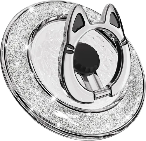 Vista 7 de Soporte magnético de anillo de teléfono para MagSafe, [rotación flexible de 360°], soporte de agarre magnético para anillo de dedo, apto para iPhone