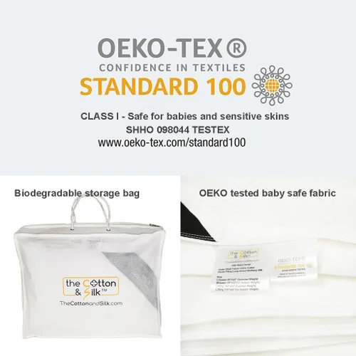 Vista 7 de THE COTTON & SILK® Edredón 100% Relleno de Seda de Morera para Todas las Estaciones - Lujoso, Ultra Suave, Transpirable, Funda de Edredón de Seda
