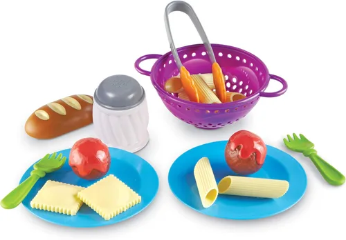 Learning Resources New Sprouts Hora de la Pasta - 20 piezas, a partir de 2 años, juguetes de simulación de alimentos para niños pequeños, juguetes