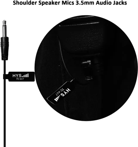 Vista 3 de HYS G forma suave oído gancho auricular auricular 0.138 in enchufe gancho oído sólo escucha radioaficionado/auricular