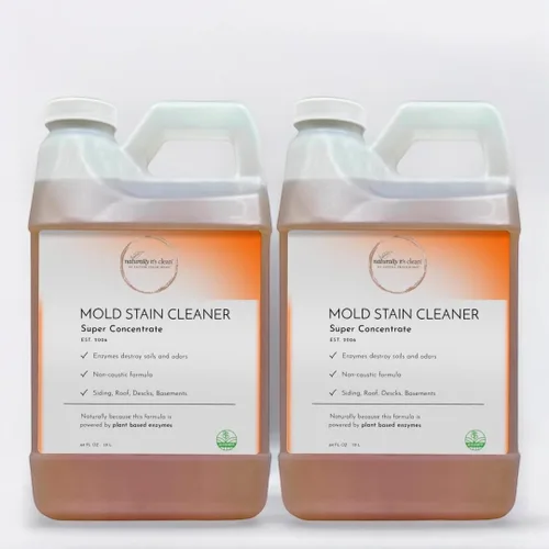 naturally it's clean Concentrado limpiador de manchas de moho | Fórmula súper concentrada que hace hasta 64 galones | Botellas de 64 onzas, paquete