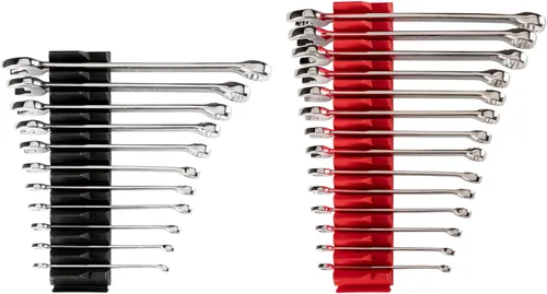 Vista 9 de TEKTON Juego de llaves combinadas con organizadores modulares, 14 piezas (6-19 mm) WCB95201