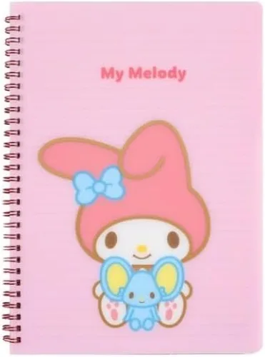 Cuaderno espiral con rayas de 7mm, 17.8 x 25.9 cm 60 hojas (Rosa)