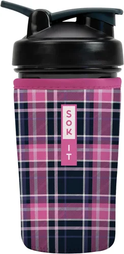 Vista 19 de Funda aislante de neopreno para botella mezcladora de proteínas Sok It BotlSok (Jardín inglés de picnic, se ajusta a botella mezcladora de 28 oz)
