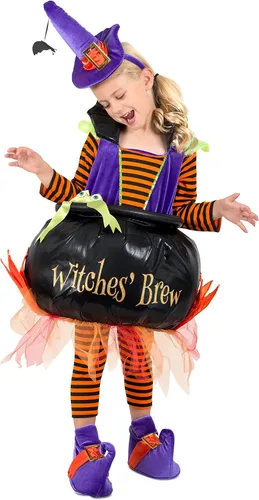 Vista 2 de Rubies Girl's Cauldron Witch Costume