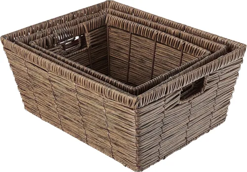 Vista 2 de Whitmor Rattique - Cestas de almacenamiento (3 unidades)