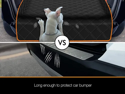 Vista 5 de iBuddy Forro de carga impermeable para perros SUV grande con ventana de malla gruesa, resistente, antiarañazos, XL, SUV, forro de carga