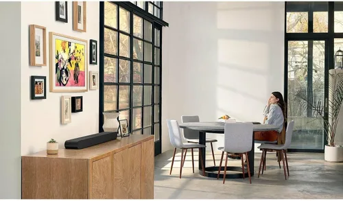 Vista 2 de SAMSUNG Barra de sonido todo en uno HW-S50B/ZA 3.0ch con Dolby 5.1, DTS Virtual:X, Q Symphony, altavoz central integrado, Adaptive Sound Lite