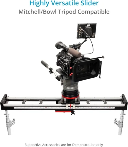 Vista 4 de Proaim Deslizador de precisión Mitchell Flyking de 3 pies para cámaras de video DSLR de hasta 70 kg/154 lb. Movimientos panorámicos suaves de 360°.
