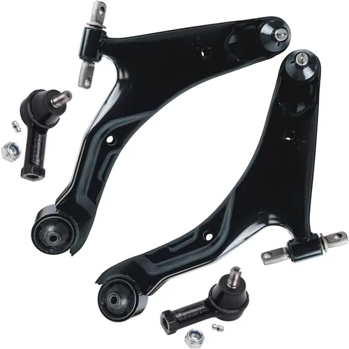 Vista 88 de Detroit Axle - Ejes de eje delantero izquierdo derecho CV + brazos de control delanteros inferiores de repuesto para Ford Focus 2000-2004 - Juego
