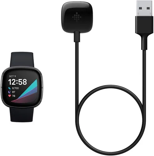 Vista 4 de Fitbit Cable de carga Sense y Versa 3 para reloj inteligente, producto