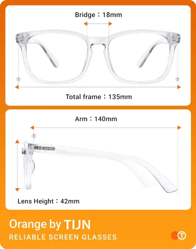 Vista 6 de TIJN - Gafas de lectura progresivas multifocales para mujeres, antiluz azul con bloqueo de luz, gafas vintage cuadradas para lectores
