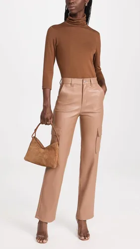 Vista 5 de Pistola Denim Pantalones cargo de piel sintética Cassie para mujer