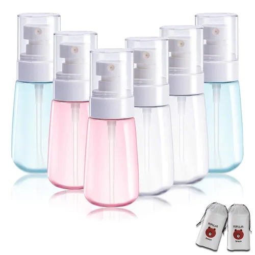Vista 9 de AMORIX 6 botellas de spray pequeñas de 3.4 onzas líquidas de 3.4 onzas, botella de spray vacía de tamaño de viaje, botella de spray de niebla fina