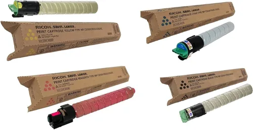 Vista 3 de Ricoh Parte # 841280. 841281. 841282. Juego de cartuchos de tóner OEM 841283