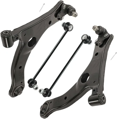 Vista 132 de Detroit Axle - Ejes de eje delantero izquierdo derecho CV + brazos de control delanteros inferiores de repuesto para Ford Focus 2000-2004 - Juego
