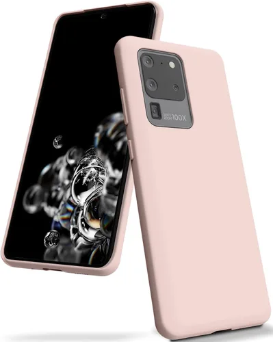 Vista 9 de GOOSPERY Funda de silicona líquida para Galaxy S20 Ultra (2020) Silky-Soft Touch Full Body Protection Funda a prueba de golpes con forro de Negro