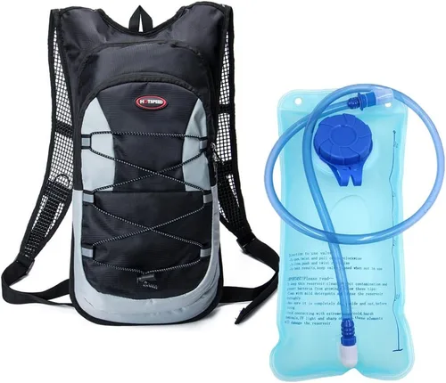 Vista 16 de Monvecle - Mochila de agua con vejiga para andar en bicicleta /Senderismo, escalar + 2L Bolsa de hidratación