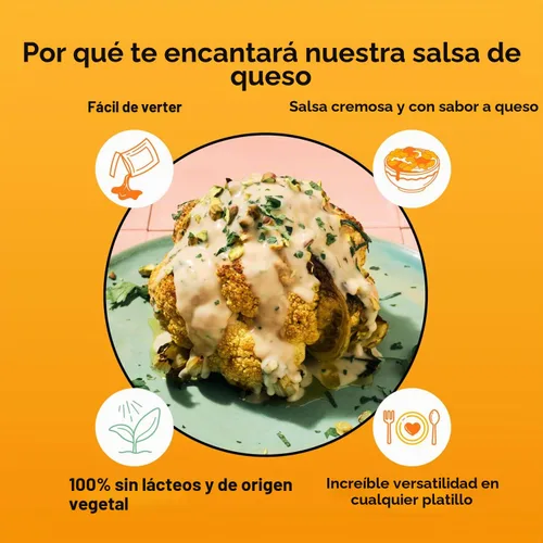 Vista 3 de Daiya Salsa de queso Alfredo sin lácteos, rica a base de plantas, cremosa, salsa de queso, 14.2 onzas (paquete de 8)