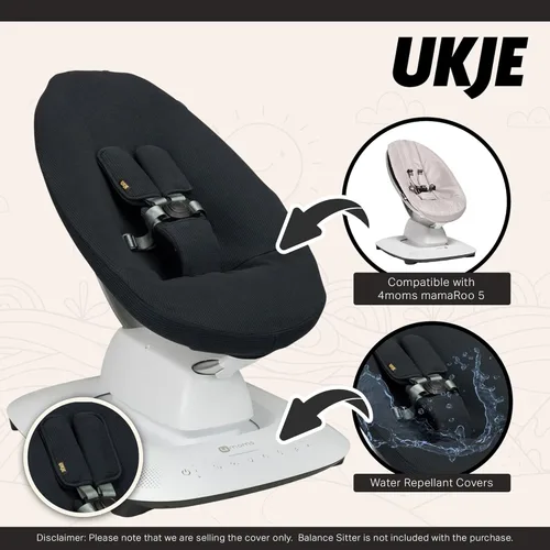 Vista 3 de UKJE Funda protectora para columpio compatible con 4moms o MamaRoo 5, columpio de bebé multimovimiento, forro de columpio para bebé, funda