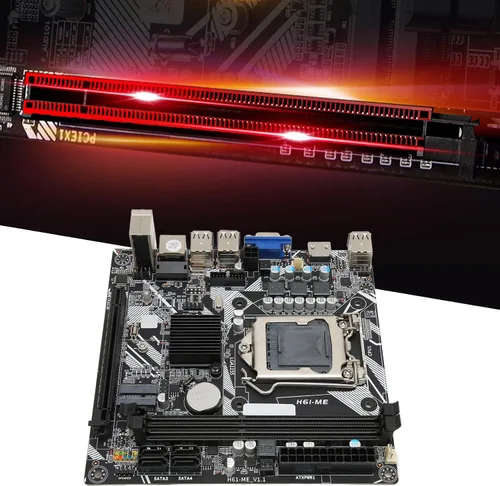 Vista 9 de Placa base LGA 1155, canal DDR3 NVME M.2 VGA salida HD 10 USB 2.0 Mini ITX placa base, ranura para CPU LGA 1155, placa base de repuesto