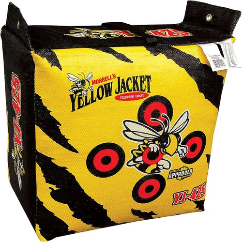 Morrell Yellow Jacket YJ-425 Outdoor Portable Adult Field Point Archery Bag Target with 2 Shooting Sides, 10 Bullseyes, and Carry Handle